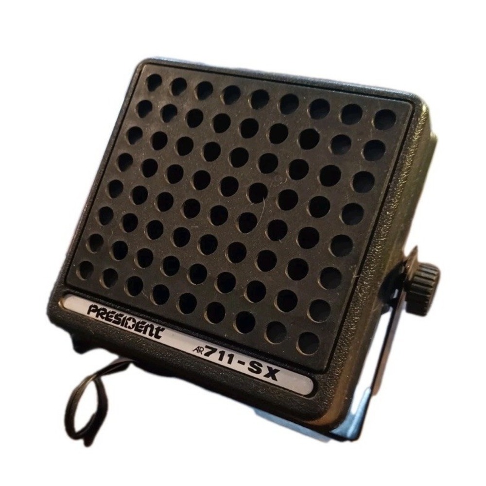 President 711-SX CB  Radio External Speaker w Mounting Bracket